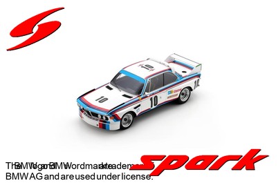 PRECOMMANDE - Spark 18SPA1973 1/18 - BMW 3.0 CSL N°10 Vainqueur 24H Spa 1973 - D. Quester - T. Hezemans