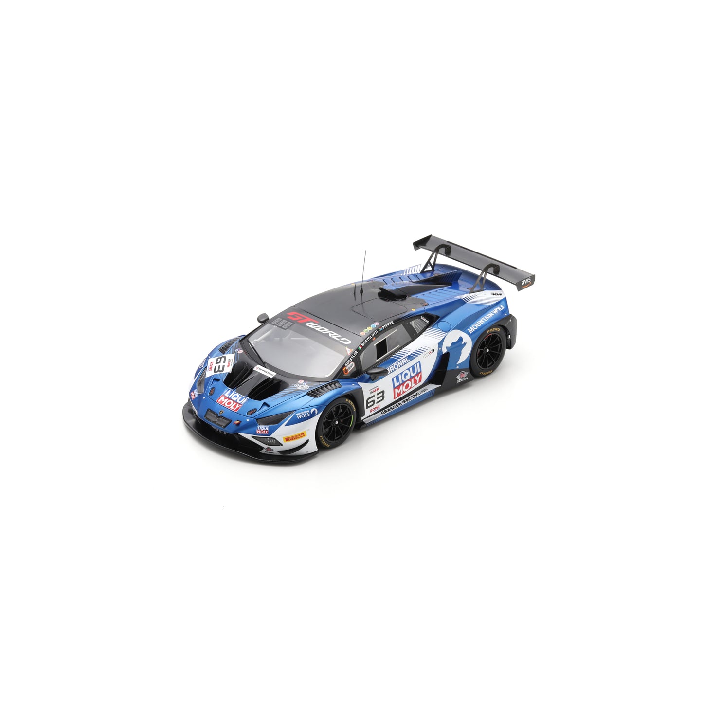 Spark 18SPA2025 1:18 - Lamborghini Huracan GT3 EVO 2 No.63 GRT - Grasser Racing Team Winner 24H Spa 2025 M. Bortolotti - L. Engstler - J. Pepper