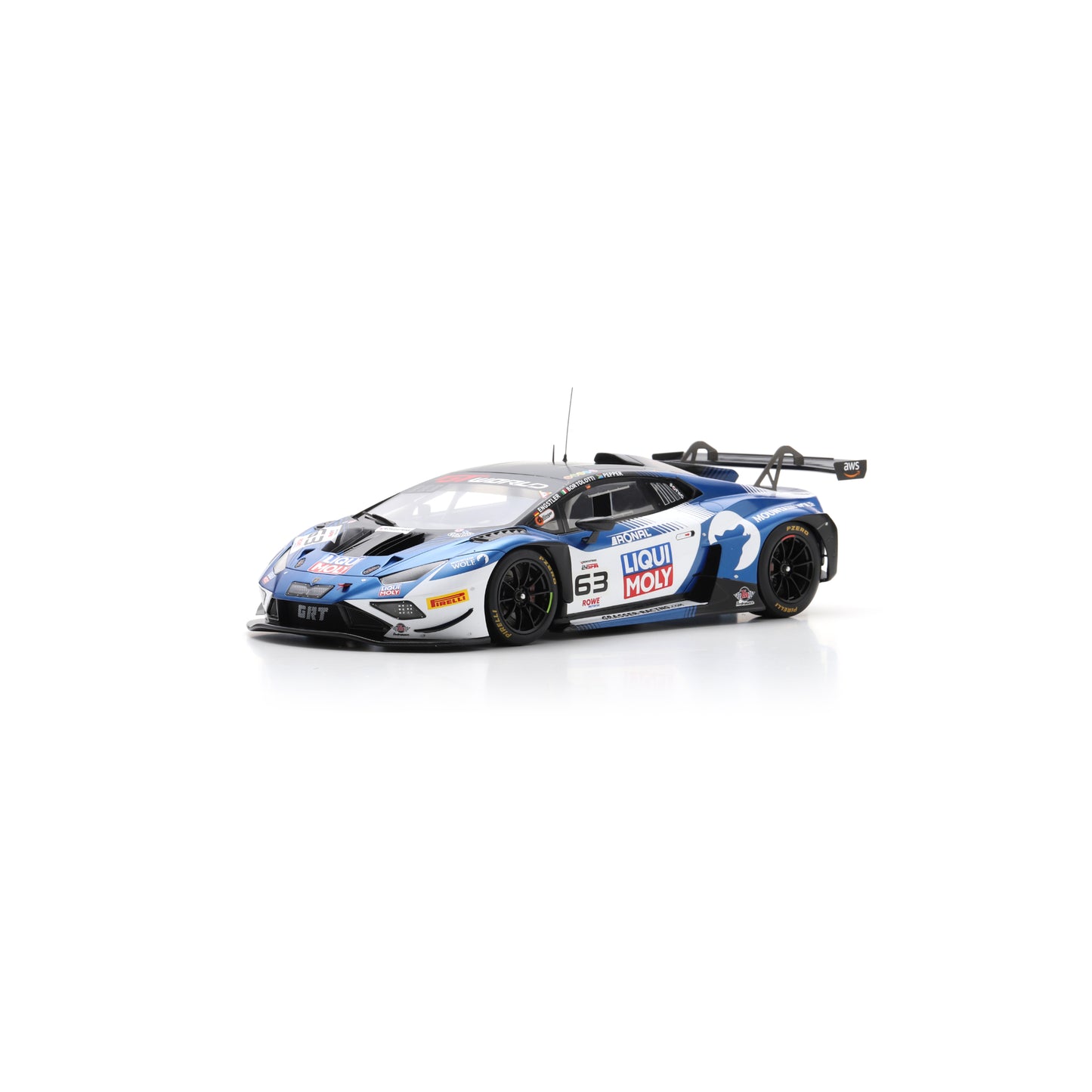 Spark 18SPA2025 1:18 - Lamborghini Huracan GT3 EVO 2 No.63 GRT - Grasser Racing Team Winner 24H Spa 2025 M. Bortolotti - L. Engstler - J. Pepper