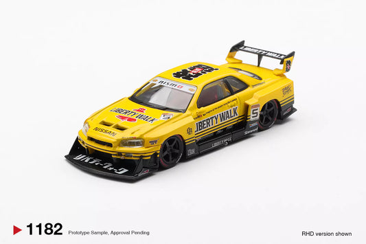 PRECOMMANDE - Mini GT MGT01182-R 1:64 - NISSAN GTR (R34) Skyline Super Silhouette Sport Yellow 2025