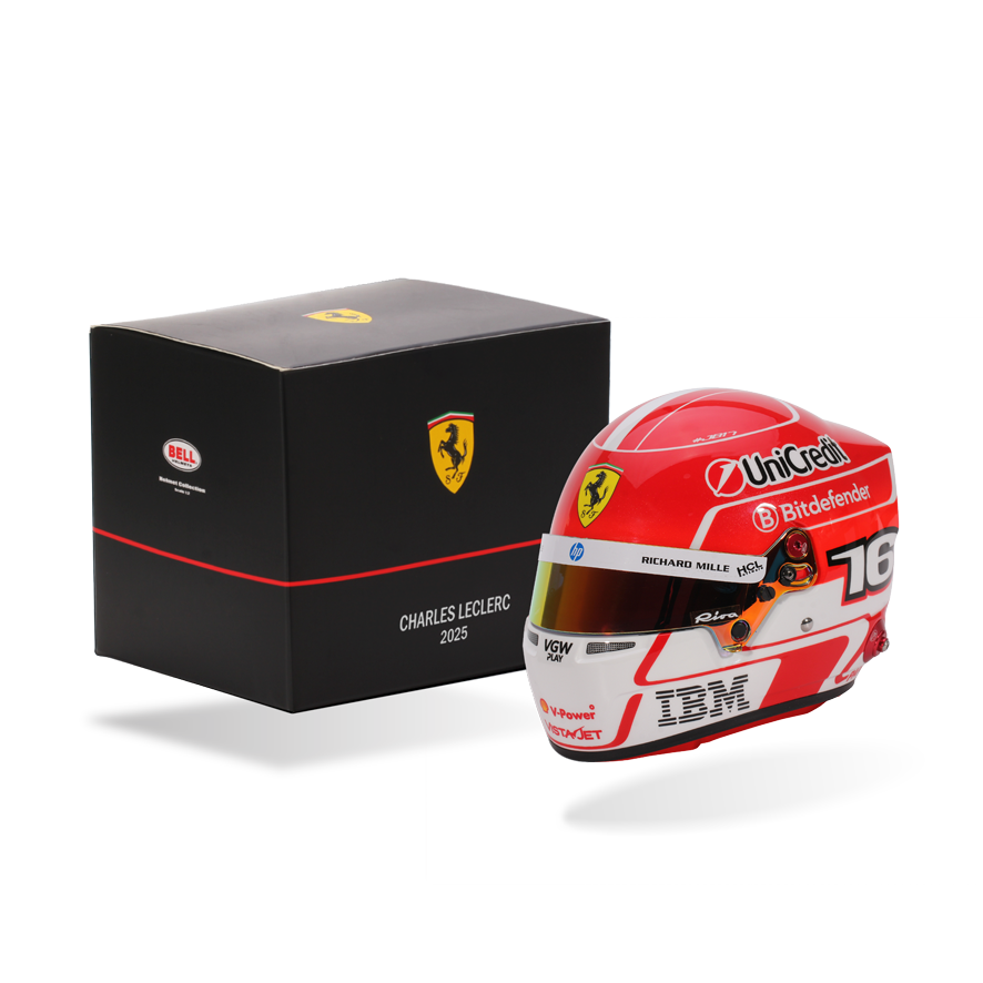 BELL Mini Helmet Helmet 1:2 - Charles Leclerc – Scuderia Ferrari HP 2025 Season