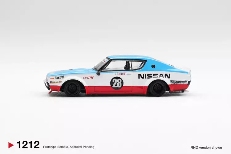 PRECOMMANDE - Mini GT MGT01212-R 1:64 - NISSAN GT-R (KPGC110) Skyline  Kenmeri Liberty Walk Nissan Racing 75 Concept 2024