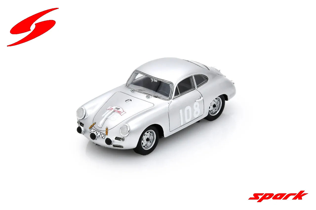 PRECOMMANDE - Spark S6145 1:43 - Porsche 356 BT5 No.108 Winner Tour De Corse 1960 H. Linge - P-E. Strähle
