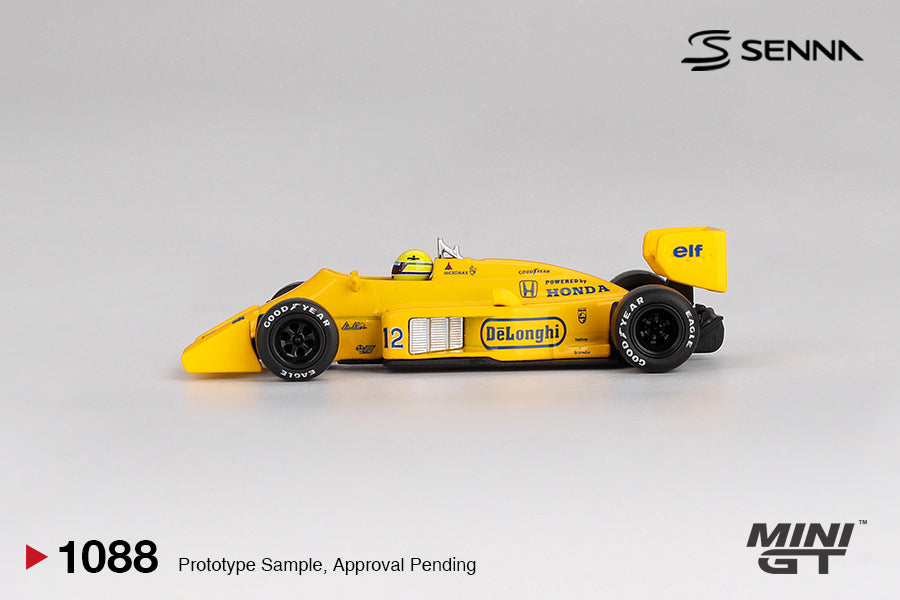 Mini GT MGT01088-L 1:64 - Lotus 99T #12 Ayrton Senna 1987 Monaco Grand Prix Winner