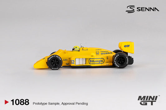 Mini GT MGT01088-L 1:64 - Lotus 99T #12 Ayrton Senna 1987 Monaco Grand Prix Winner