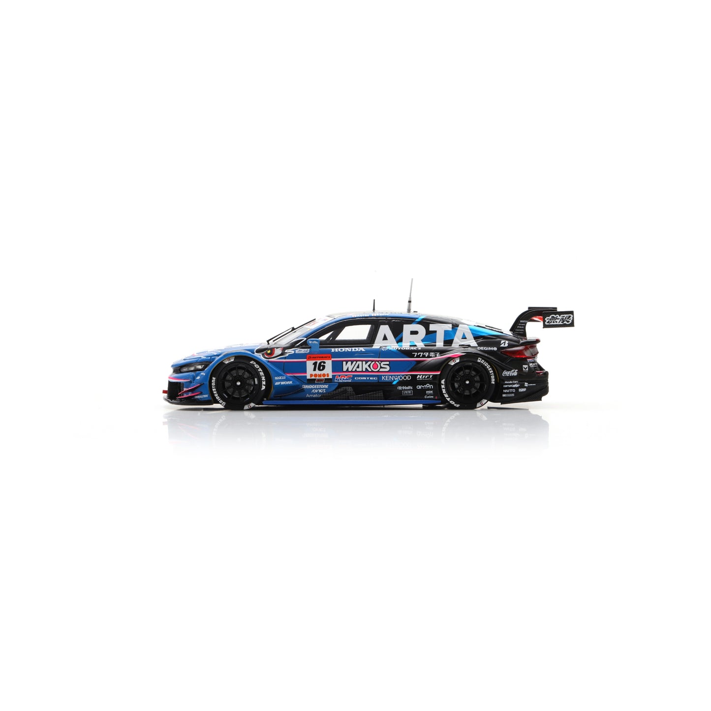 Spark 64SGT25016 1/64 - HONDA CIVIC TYPE R-GT N°16 ARTA MUGEN GT500 SUPER GT 2025 H. Otsu - R. Sato 