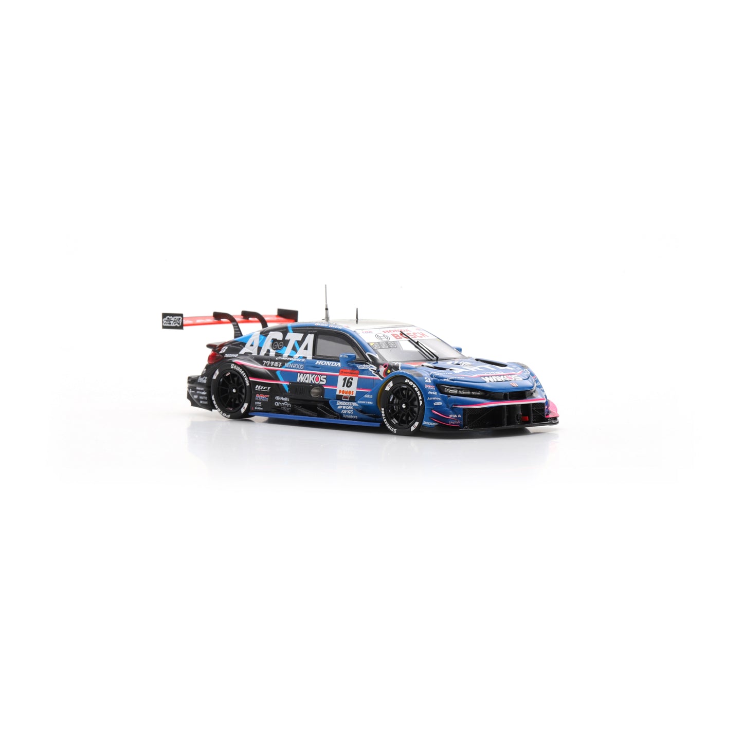 Spark 64SGT25016 1/64 - HONDA CIVIC TYPE R-GT N°16 ARTA MUGEN GT500 SUPER GT 2025 H. Otsu - R. Sato 