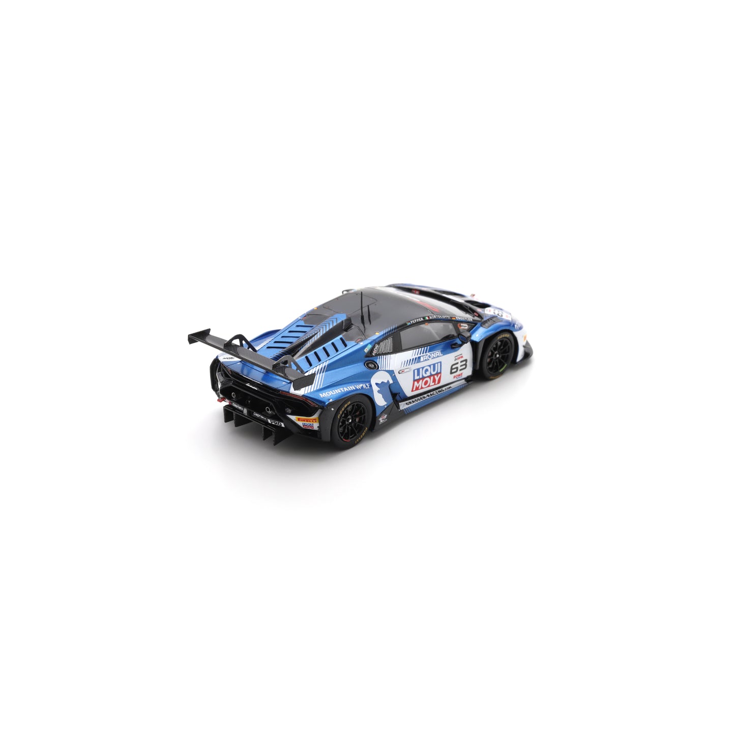 Spark 43SPA2025 1:43 - Lamborghini Huracan GT3 EVO 2 No.63 GRT - Grasser Racing Team Winner 24H Spa 2025 M. Bortolotti - L. Engstler - J. Pepper