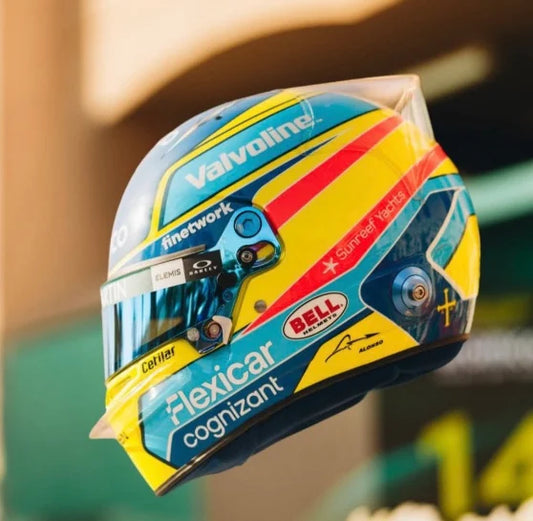 PRECOMMANDE - BELL Mini Helmet Casque 1:2 - Fernando Alonso – Aston Martin F1 2026 Season Helmet
