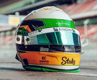 PRECOMMANDE - Spark 5HF191 Casque Gabriel Bortoleto 1/5 - Stake F1 Team Kick Sauber 2025