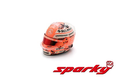 PRECOMMANDE - Spark 5HF198 Casque George Russell 1/5 - Mercedes-AMG Petronas F1 Team - Miami GP 2025