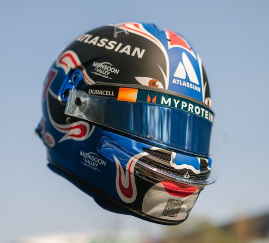 PRECOMMANDE - Spark 5HF201 Casque Alexander Albon 1/5 - Williams Racing - Chinese GP 2025