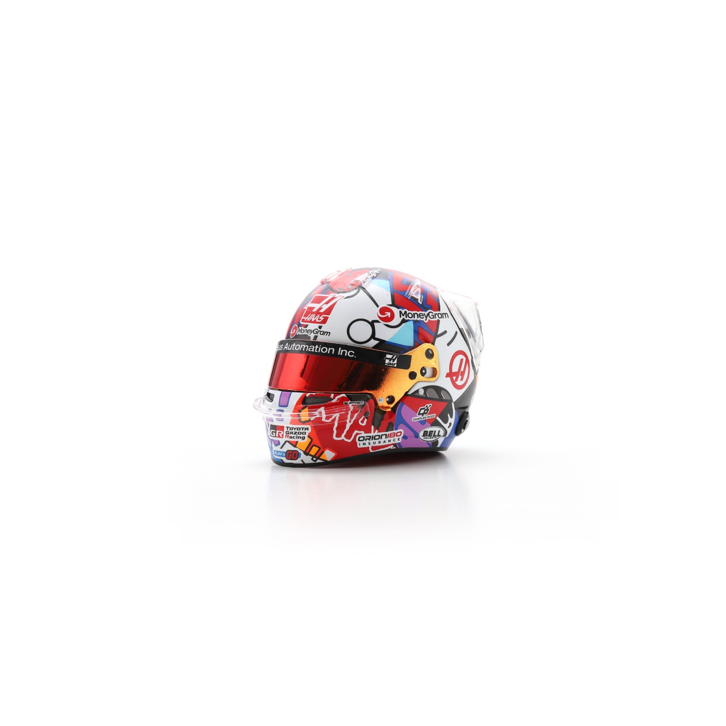 PRECOMMANDE - Spark 5HF210 Casque Esteban Ocon - MoneyGram Haas F1 Team - Miami GP 2025
