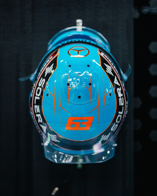 PRECOMMANDE - Spark 5HF220 Casque 1:5 - George Russell - Mercedes-AMG PETRONAS F1 Team -  British GP 2025