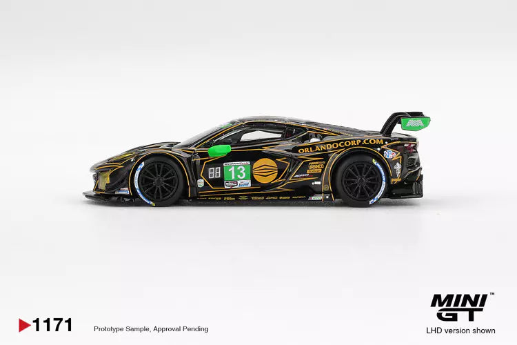 PRE-ORDER - Mini GT MGT01171-L 1:64 - CHEVROLET Corvette Z06 GT3.RN°13 AWA Daytona 24H 2025 O. Fidani - M. Bell - L. Kern