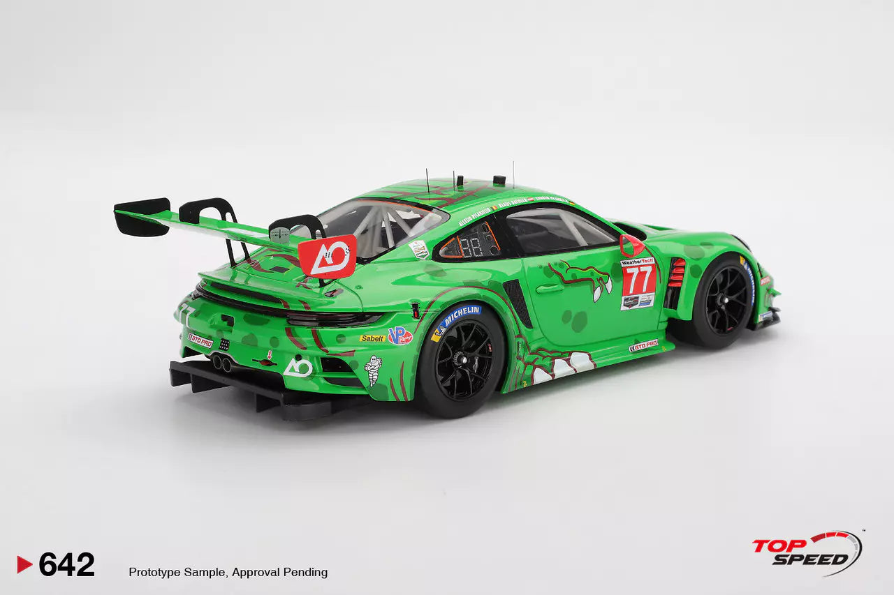 PRECOMMANDE - Top Speed TS0642 1:18 - PORSCHE 911 (992) GT3 R N°77 - AO Racing - Daytona 24H 2025  A. Picariello - K. Bachler - L. Heinrich