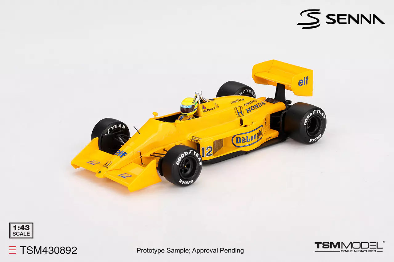 PRECOMMANDE - TSM Model TSM430892 1:43 - LOTUS 99T N°12 Winner MONACO GP 1987 Ayrton Senna