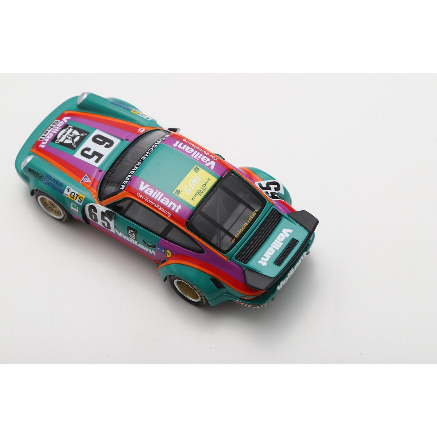 Spark 64S029 1:64 - Porsche 911 Carrera RSR 3.0 No.65 24H Le Mans 1975 B. Sprowls - J. Carlos Bolanos - A. Contreras