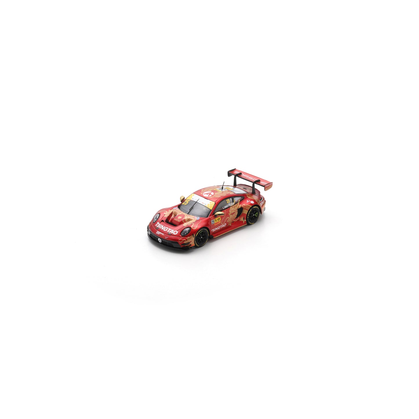 Spark 64S038 1:64 - Porsche 911 GT3 R (992) No.25 Absolute Racing 5th FIA GT World Cup Macau 2024 Laurens Vanthoor 