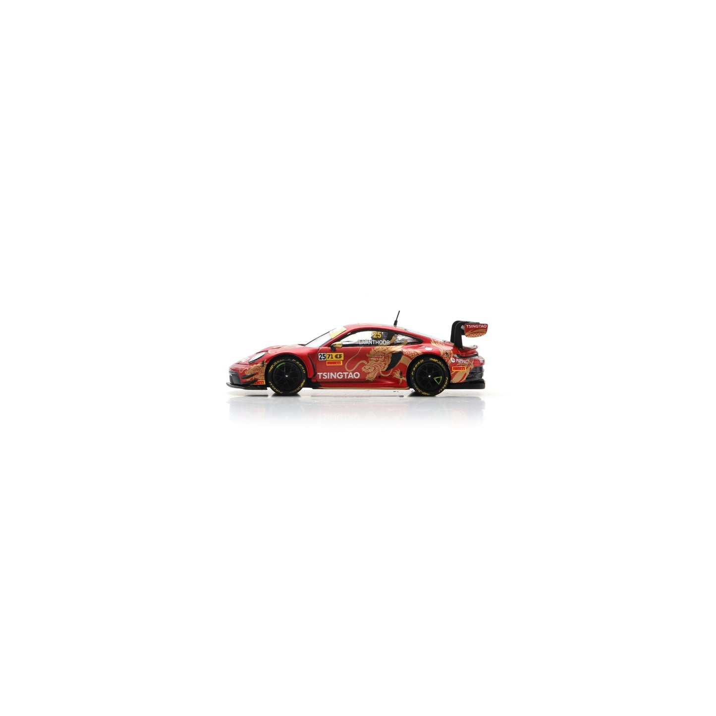 Spark 64S038 1:64 - Porsche 911 GT3 R (992) No.25 Absolute Racing 5th FIA GT World Cup Macau 2024 Laurens Vanthoor 