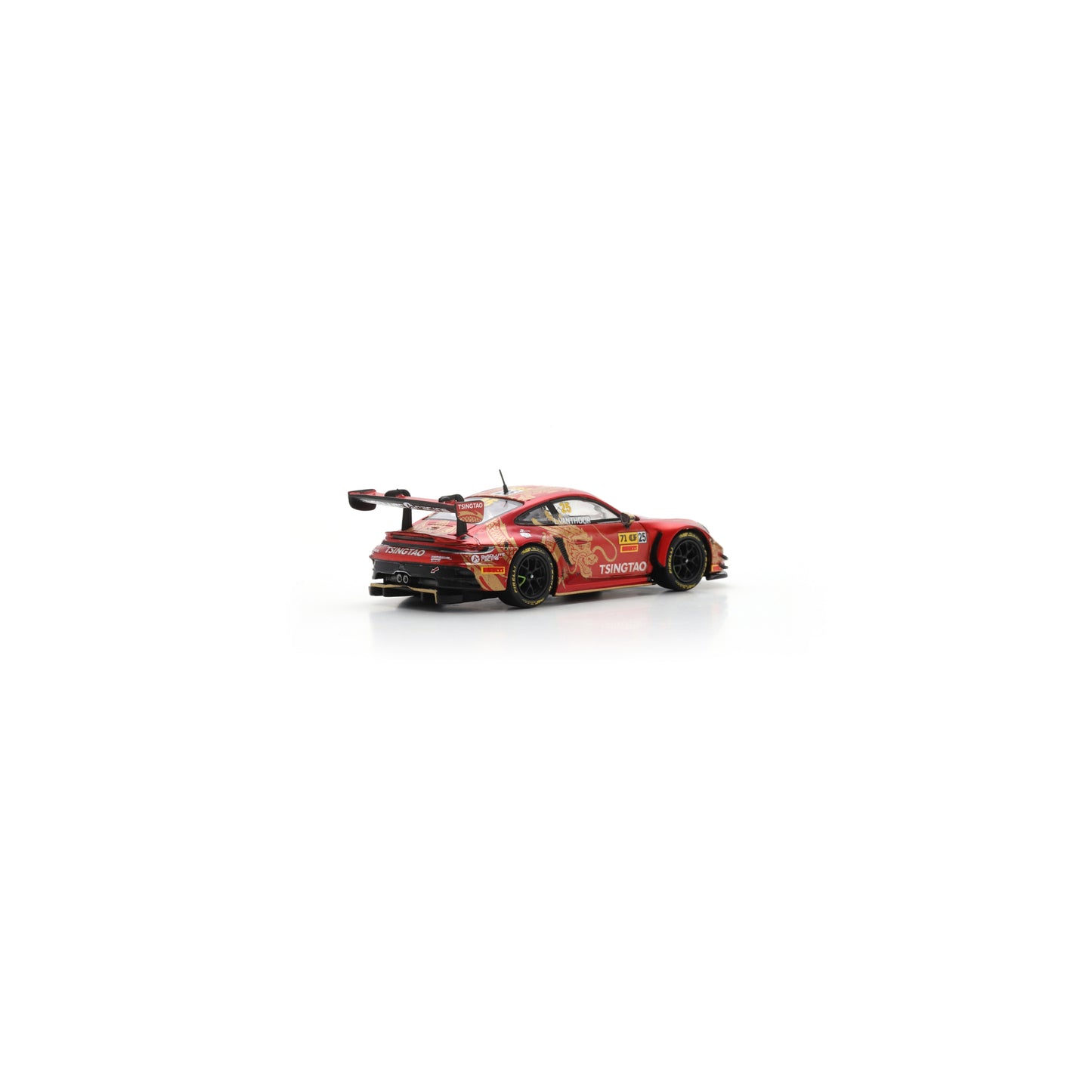 Spark 64S038 1:64 - Porsche 911 GT3 R (992) No.25 Absolute Racing 5th FIA GT World Cup Macau 2024 Laurens Vanthoor 