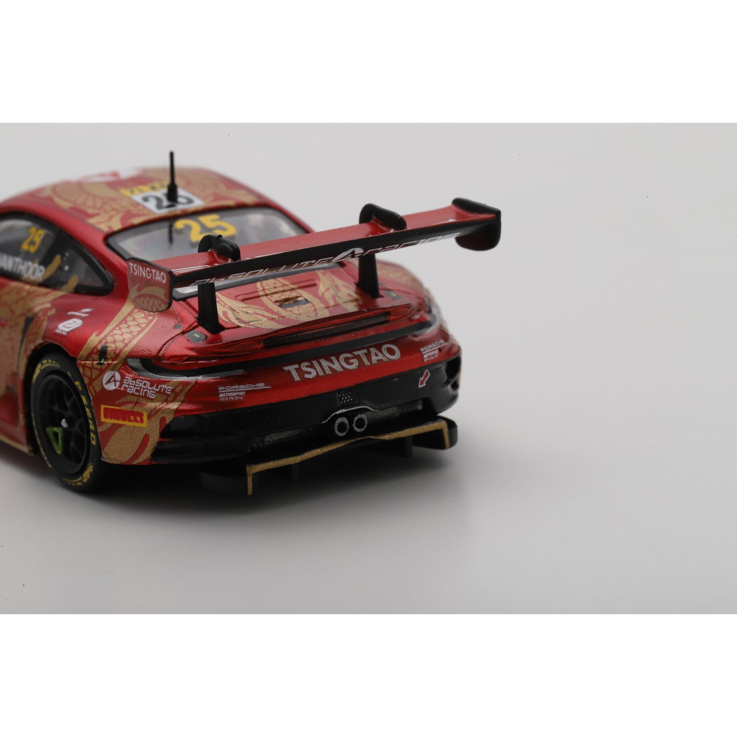 Spark 64S038 1:64 - Porsche 911 GT3 R (992) No.25 Absolute Racing 5th FIA GT World Cup Macau 2024 Laurens Vanthoor 