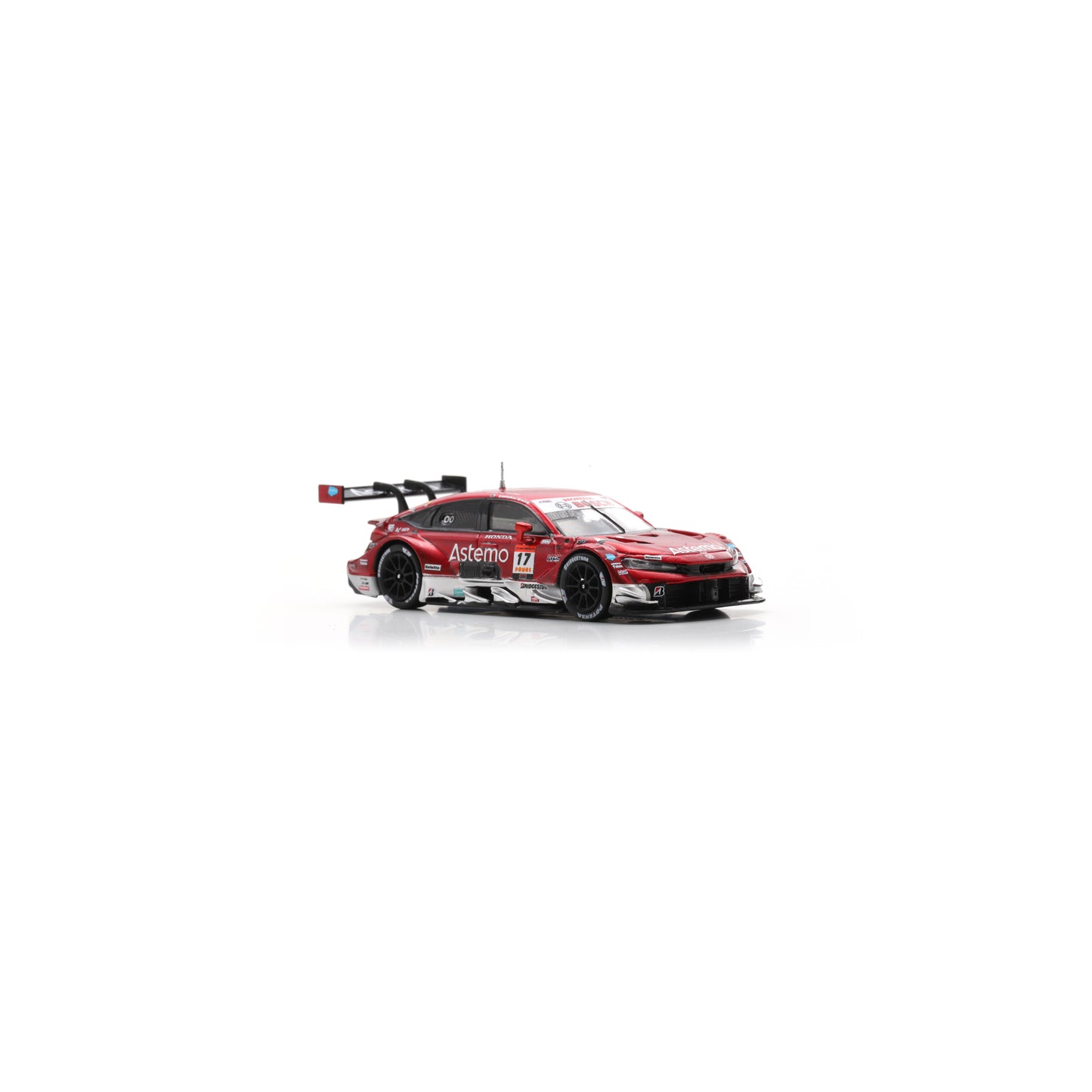 Spark 64SGT25017 1/64 - HONDA CIVIC TYPE R-GT N°17 Astemo REAL RACING GT500 SUPER GT 2025 K. Tsukakoshi - S. Koide 