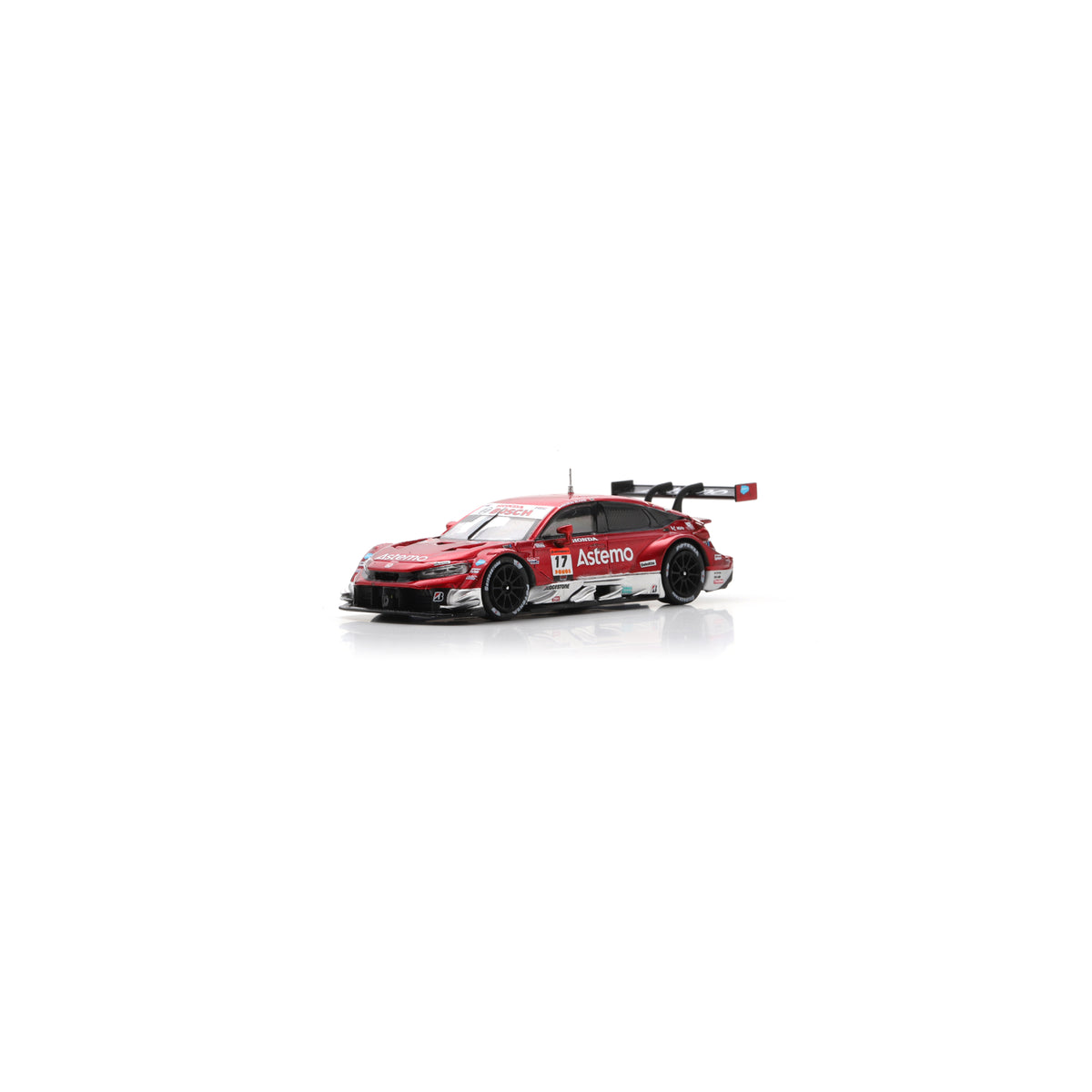Spark 64SGT25017 1/64 - HONDA CIVIC TYPE R-GT N°17 Astemo REAL RACING GT500 SUPER GT 2025 K. Tsukakoshi - S. Koide 