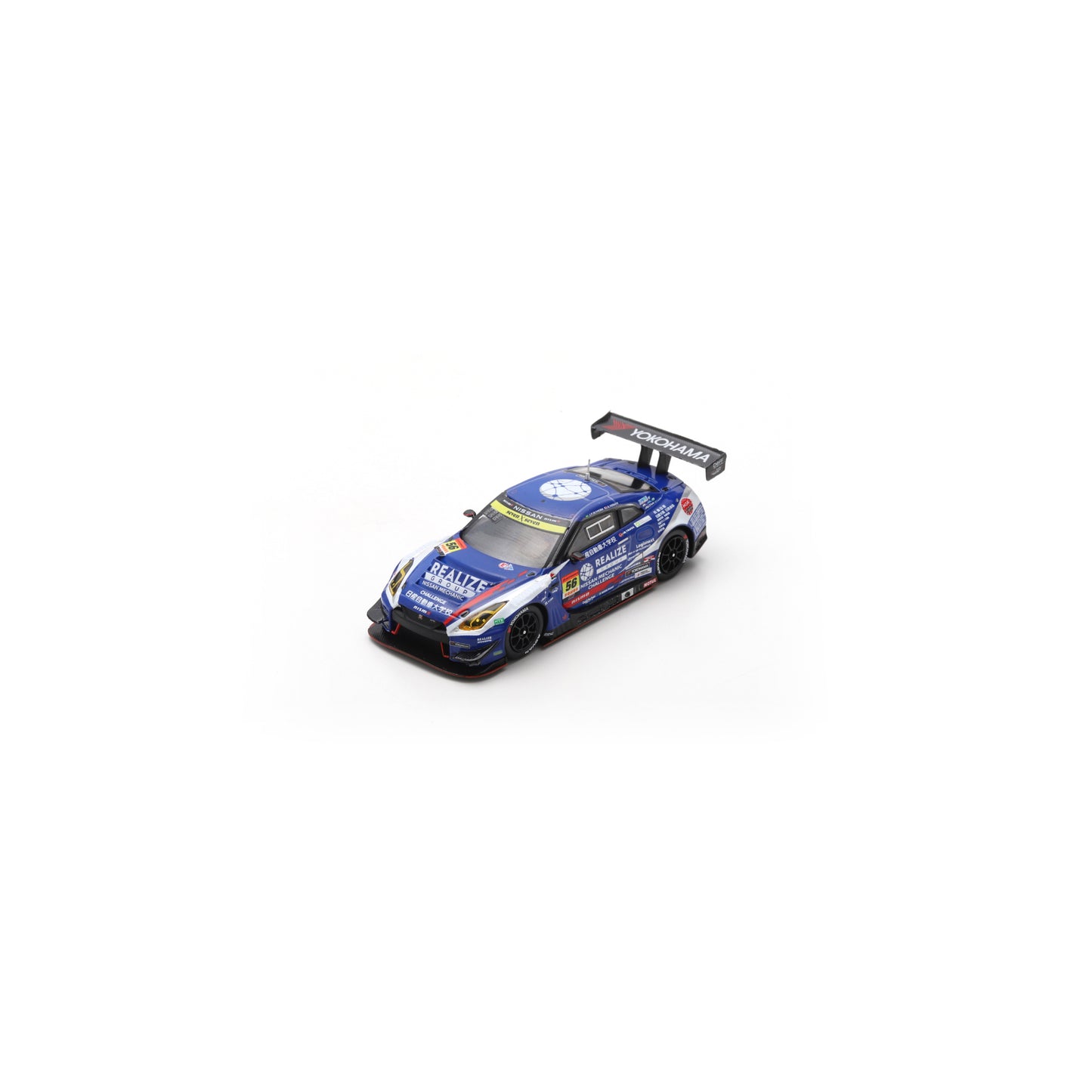 Spark 64SGT25056 1/64 - NISSAN GT-R N°56 REALIZE MECHANIC CHALLENGE KONDO RACING GT300 SUPER GT 2025 J-Paulo Oliveira - K. Hirate 