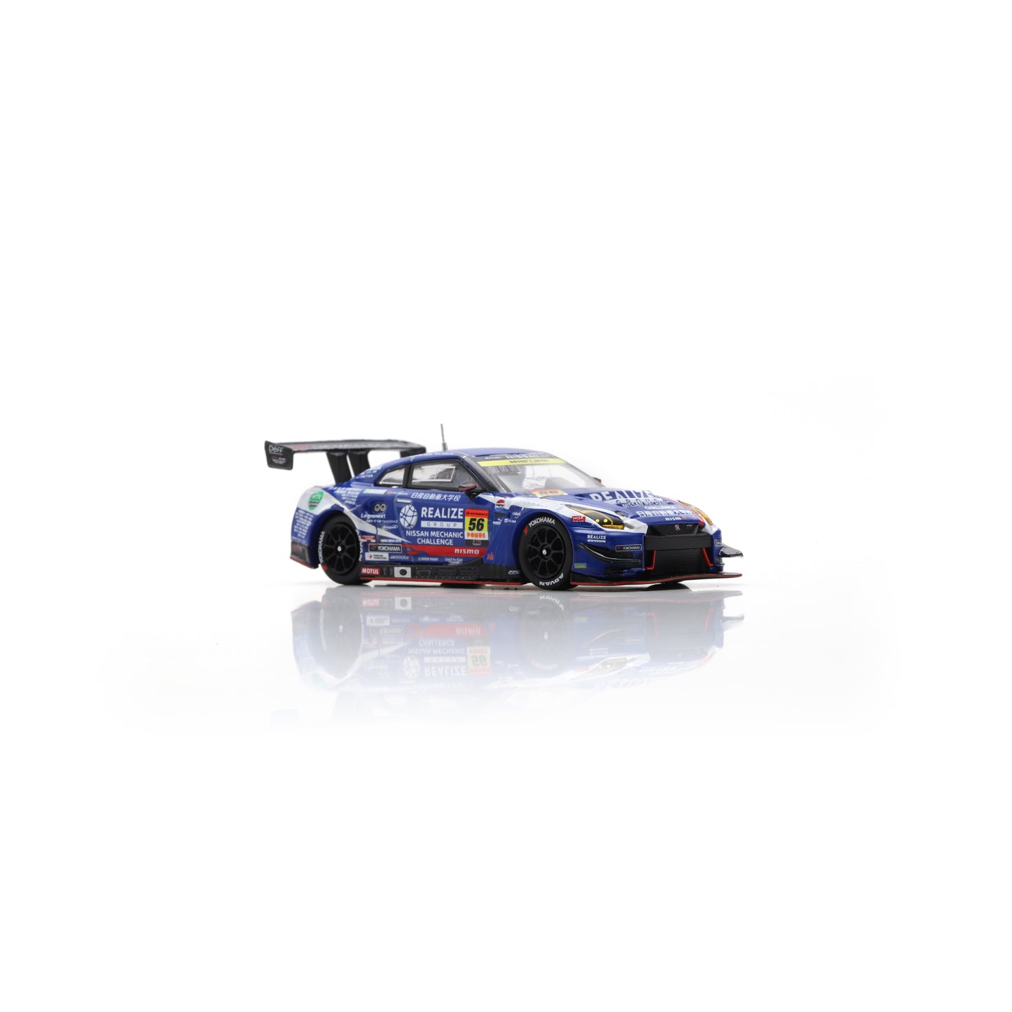 Spark 64SGT25056 1/64 - NISSAN GT-R N°56 REALIZE MECHANIC CHALLENGE KONDO RACING GT300 SUPER GT 2025 J-Paulo Oliveira - K. Hirate 