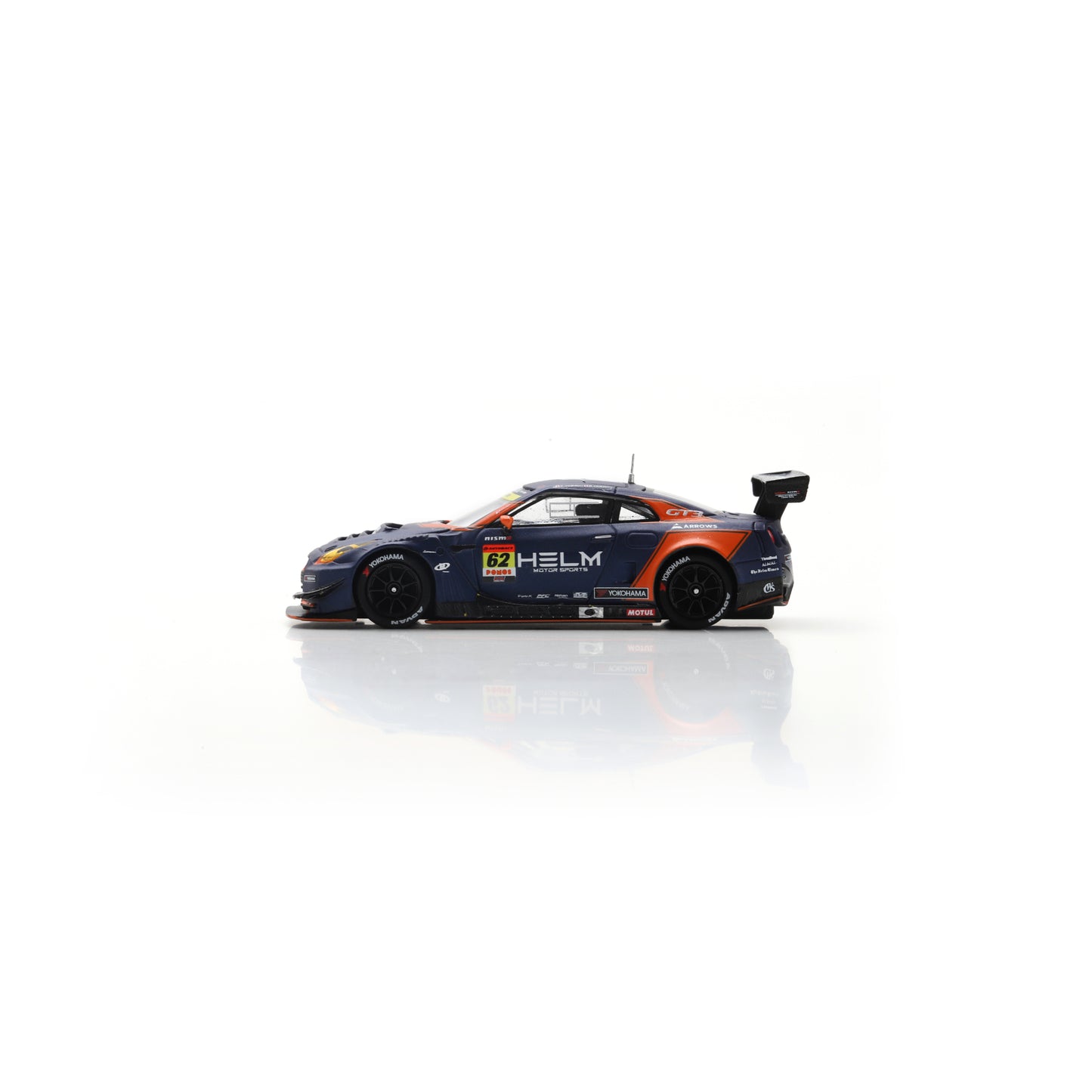 Spark 64SGT25062 1/64 - NISSAN GT-R N°62 HELM MOTORSPORTS GT300 SUPER GT 2025 Y. Hiraki - R. Hiraki 