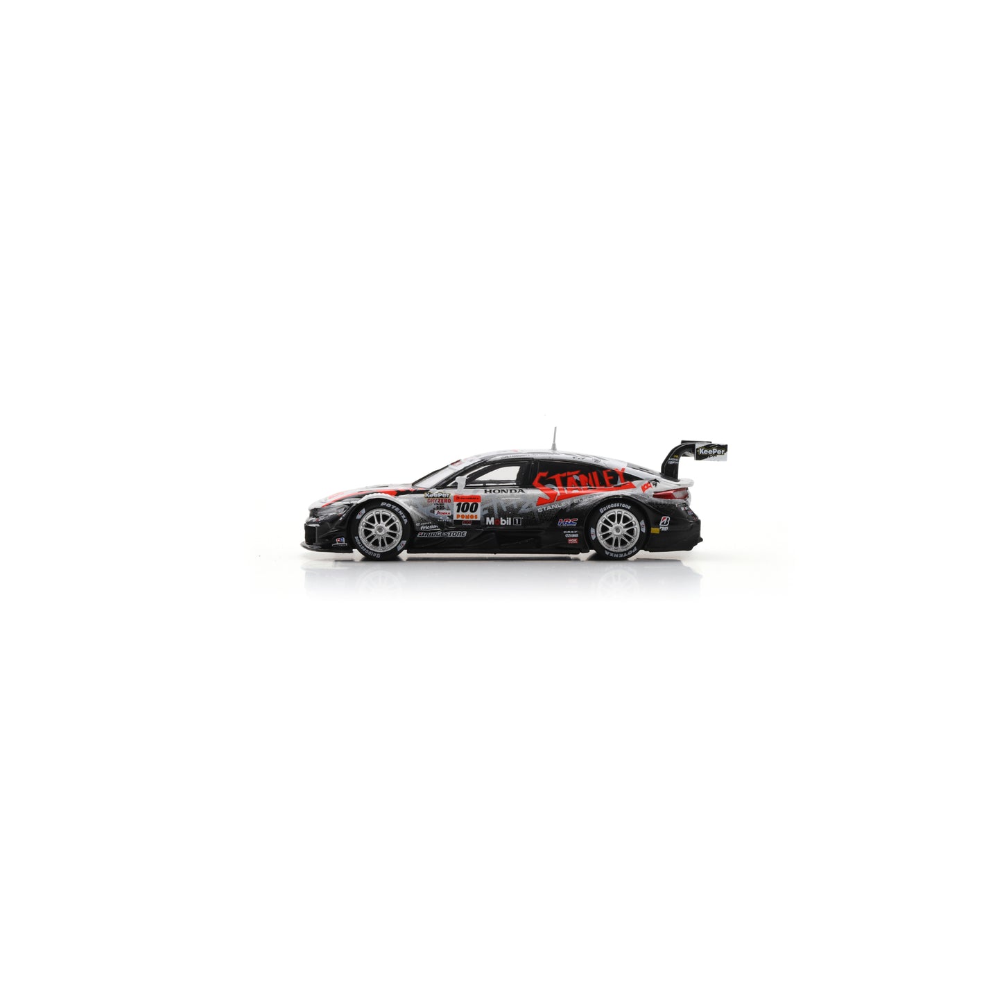 Spark 64SGT25100 1:64 - HONDA CIVIC TYPE R-GT N°100 STANLEY TEAM KUNIMITSU GT500 SUPER GT 2025 N. Yamamoto - T. Makino 