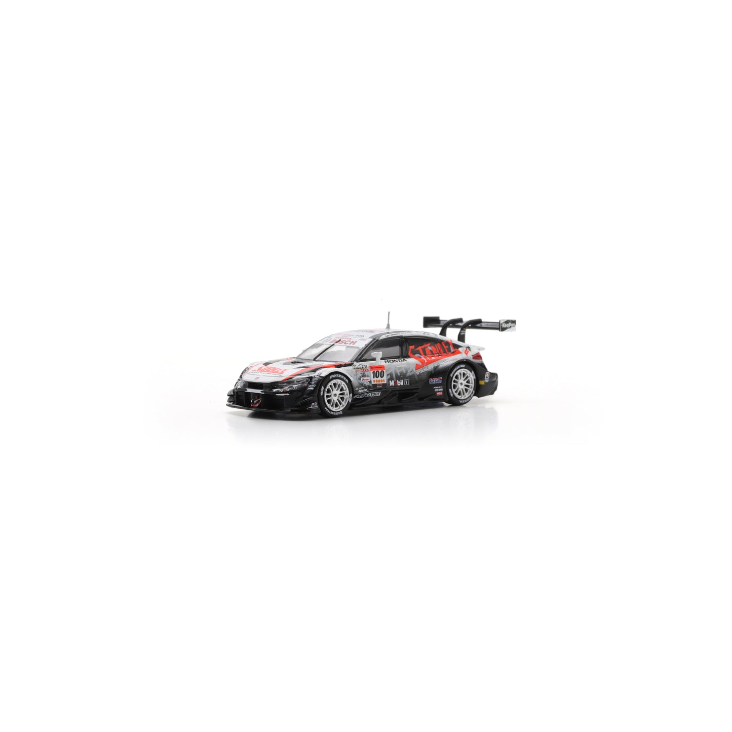Spark 64SGT25100 1:64 - HONDA CIVIC TYPE R-GT N°100 STANLEY TEAM KUNIMITSU GT500 SUPER GT 2025 N. Yamamoto - T. Makino 