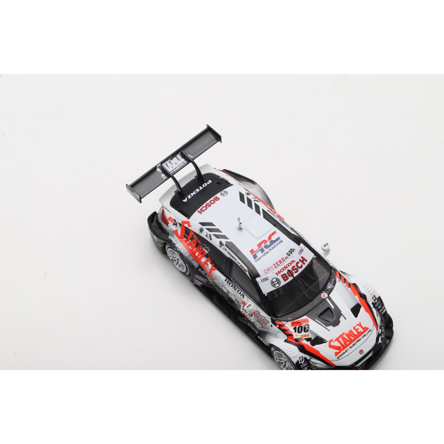 Spark 64SGT25100 1:64 - HONDA CIVIC TYPE R-GT N°100 STANLEY TEAM KUNIMITSU GT500 SUPER GT 2025 N. Yamamoto - T. Makino 
