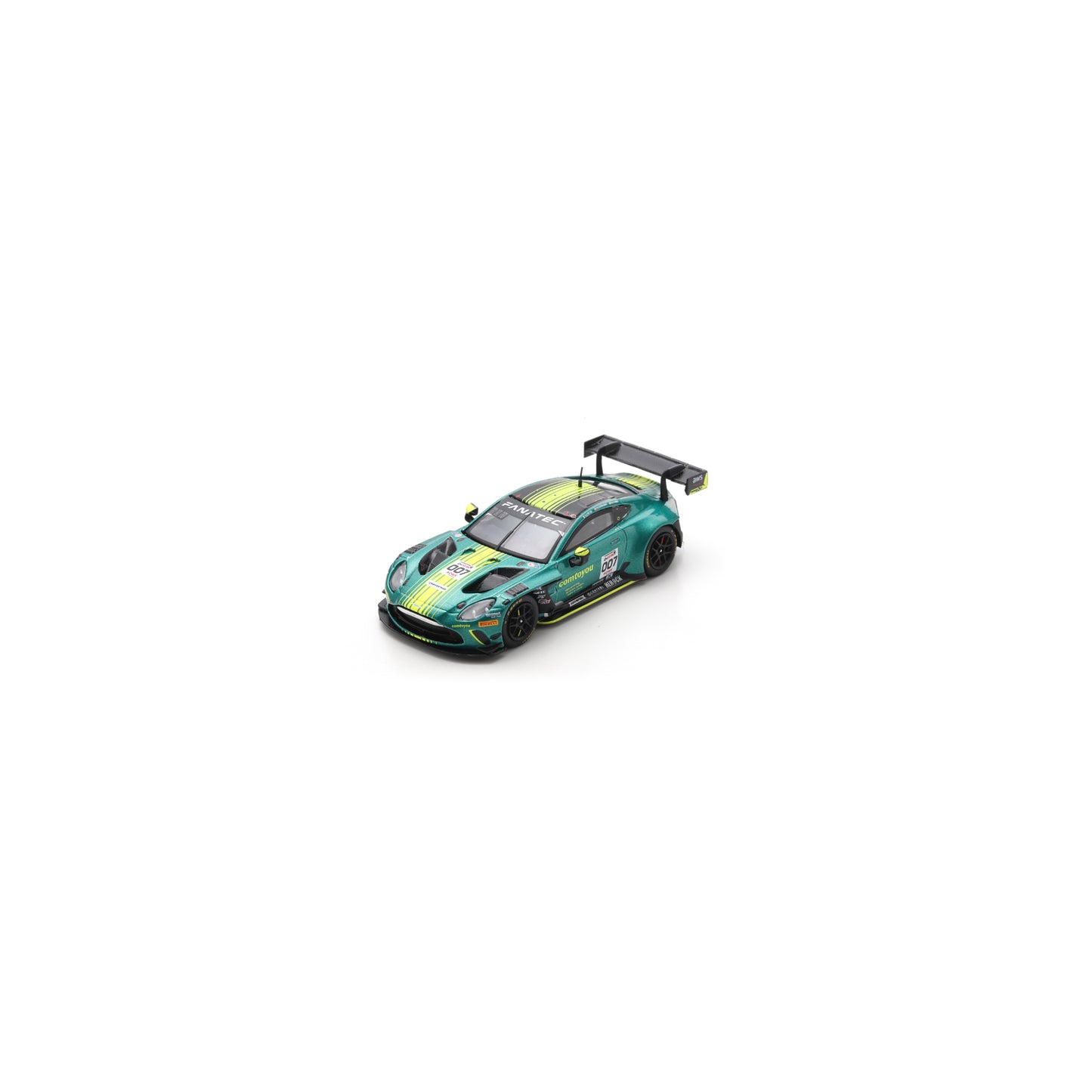 Spark 64SPA2024 1:64 - Aston Martin Vantage AMR GT3 EVO No.007 Comtoyou Racing Winner 24H Spa 2024 M. Drudi – N. Thiim – M. Sørensen