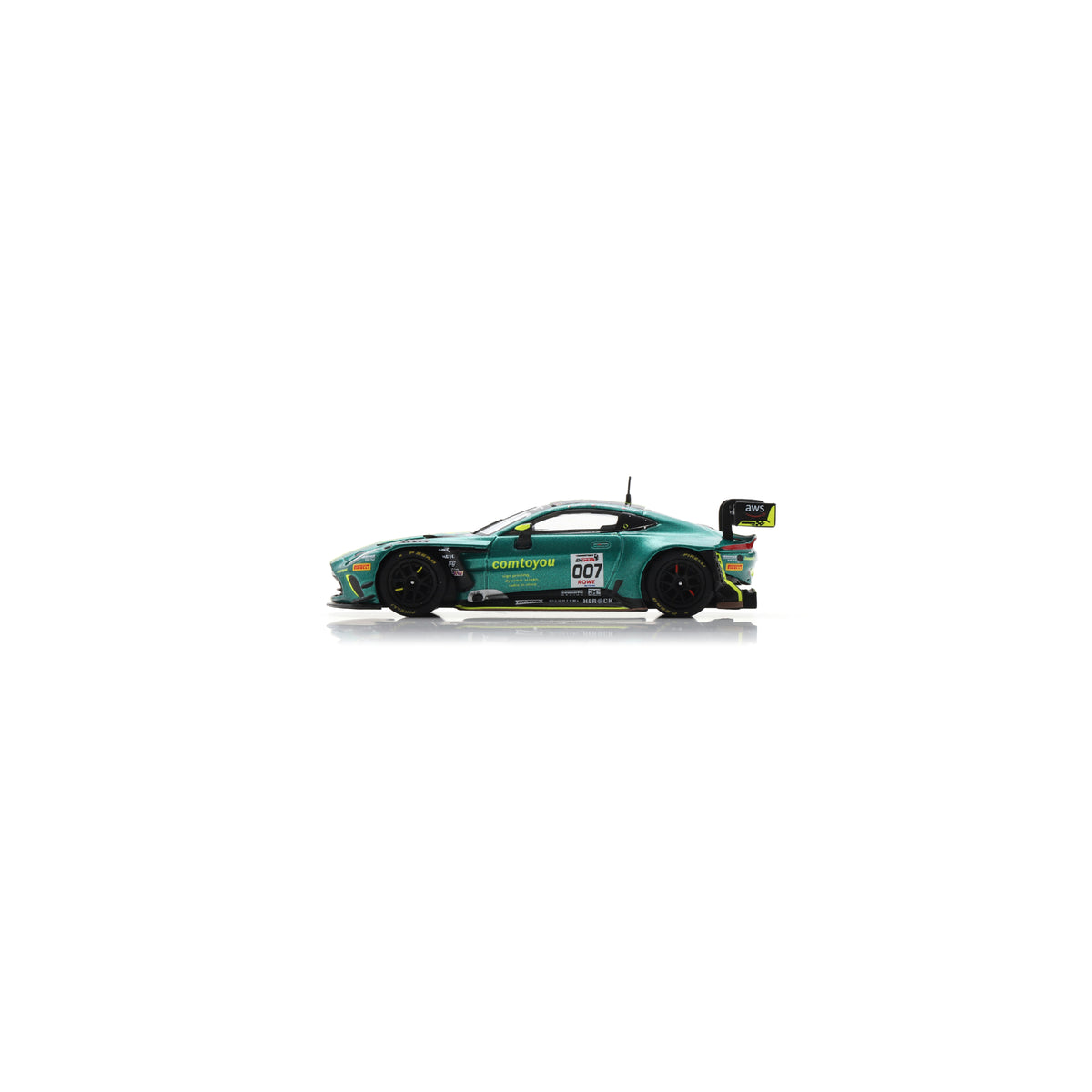Spark 64SPA2024 1:64 - Aston Martin Vantage AMR GT3 EVO No.007 Comtoyou Racing Winner 24H Spa 2024 M. Drudi – N. Thiim – M. Sørensen