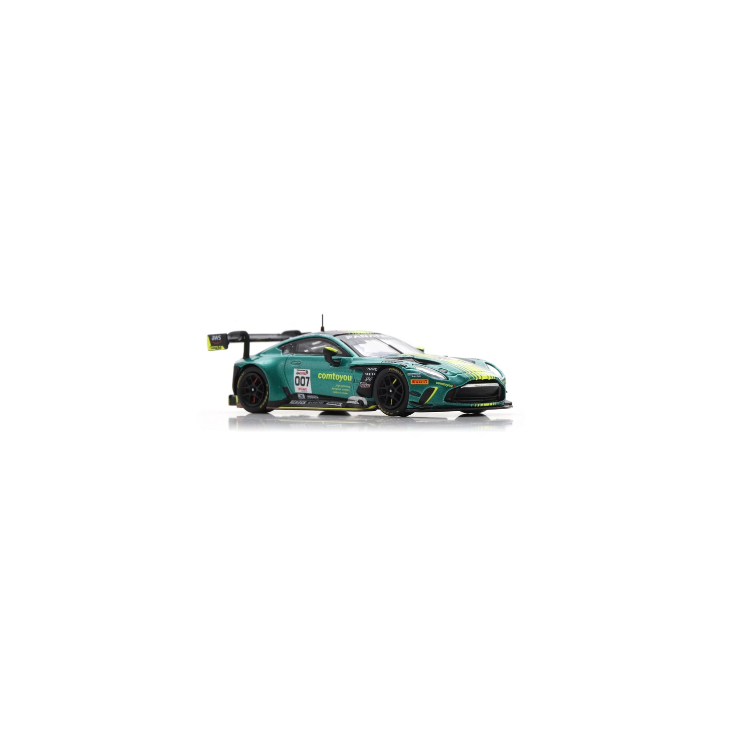 Spark 64SPA2024 1:64 - Aston Martin Vantage AMR GT3 EVO No.007 Comtoyou Racing Winner 24H Spa 2024 M. Drudi – N. Thiim – M. Sørensen