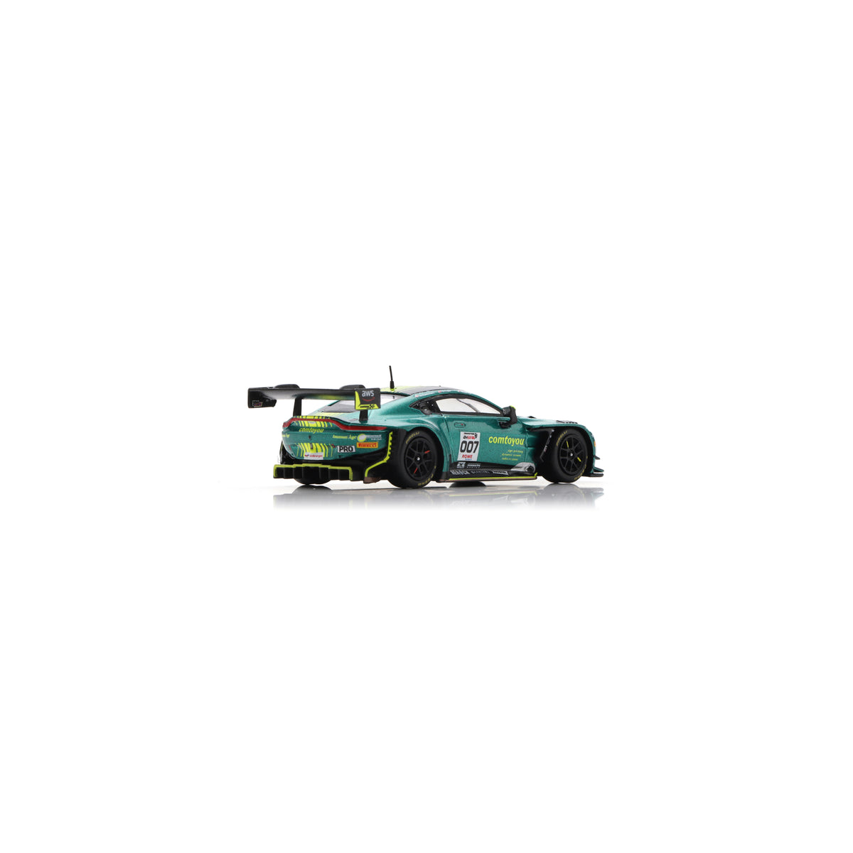 Spark 64SPA2024 1:64 - Aston Martin Vantage AMR GT3 EVO No.007 Comtoyou Racing Winner 24H Spa 2024 M. Drudi – N. Thiim – M. Sørensen