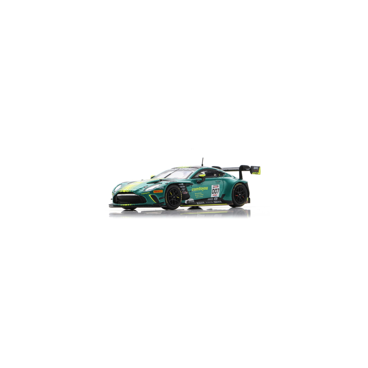 Spark 64SPA2024 1:64 - Aston Martin Vantage AMR GT3 EVO No.007 Comtoyou Racing Winner 24H Spa 2024 M. Drudi – N. Thiim – M. Sørensen