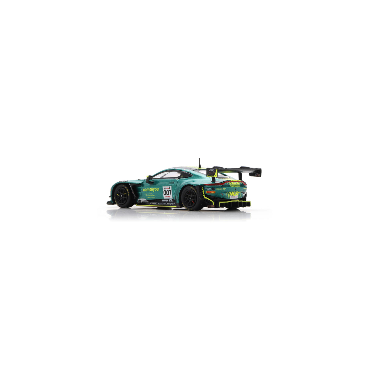 Spark 64SPA2024 1:64 - Aston Martin Vantage AMR GT3 EVO No.007 Comtoyou Racing Winner 24H Spa 2024 M. Drudi – N. Thiim – M. Sørensen