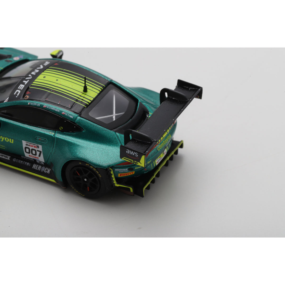 Spark 64SPA2024 1:64 - Aston Martin Vantage AMR GT3 EVO No.007 Comtoyou Racing Winner 24H Spa 2024 M. Drudi – N. Thiim – M. Sørensen
