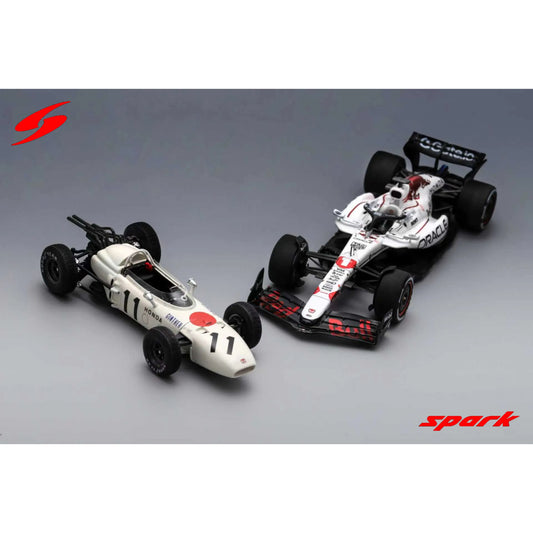 PRECOMMANDE - Spark SP753 1:43 - Red Bull Racing RB21 No.1 Winner Japanese GP 2025 - Max Verstappen & Honda RA272 N°11 - Yuki Tsunoda