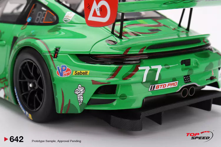 PRECOMMANDE - Top Speed TS0642 1:18 - PORSCHE 911 (992) GT3 R N°77 - AO Racing - Daytona 24H 2025  A. Picariello - K. Bachler - L. Heinrich