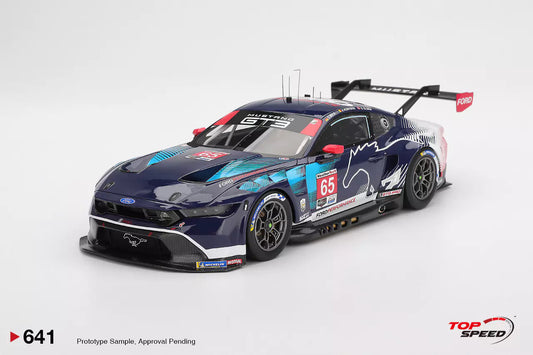 PRECOMMANDE - Top Speed TS0641 1:18 - FORD Mustang GT3 N°65 - Ford Multimatic Motorsports - Daytona 24h 2025 - F.  Vervisch - D. Olsen - C. Mies