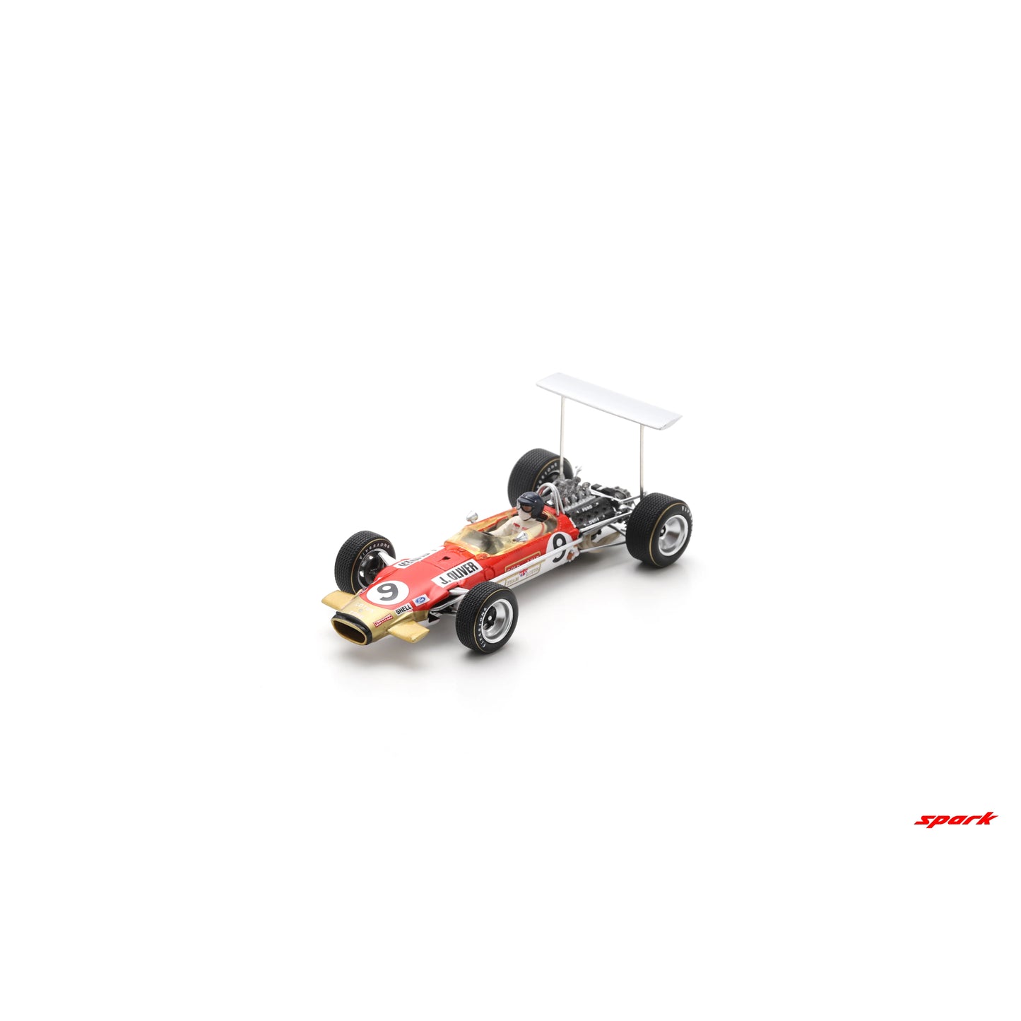 PRECOMMANDE - Spark S6367 1:43 - Lotus 49B No.9 British GP 1968 Jackie Oliver