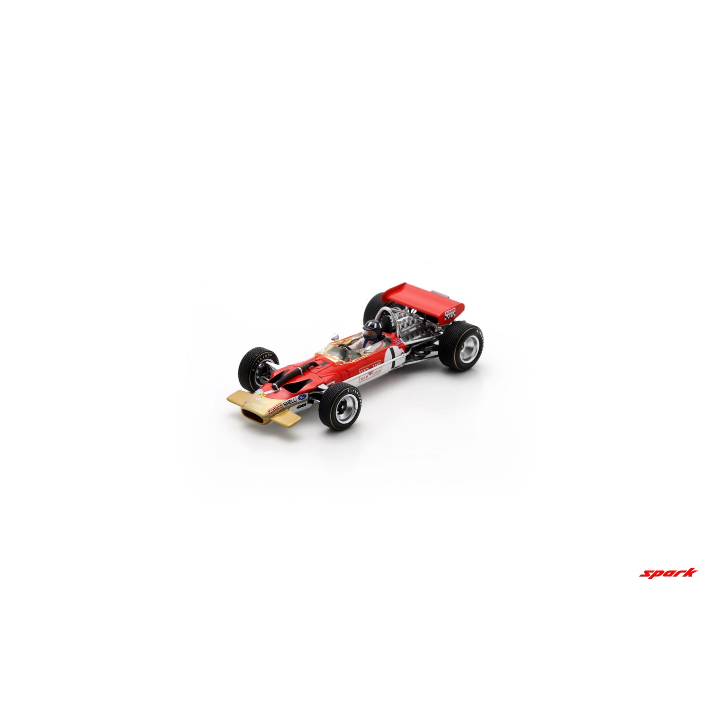 PRECOMMANDE - Spark S6379 1:43 - Lotus 49B No.1 4th German GP 1969 Graham Hill