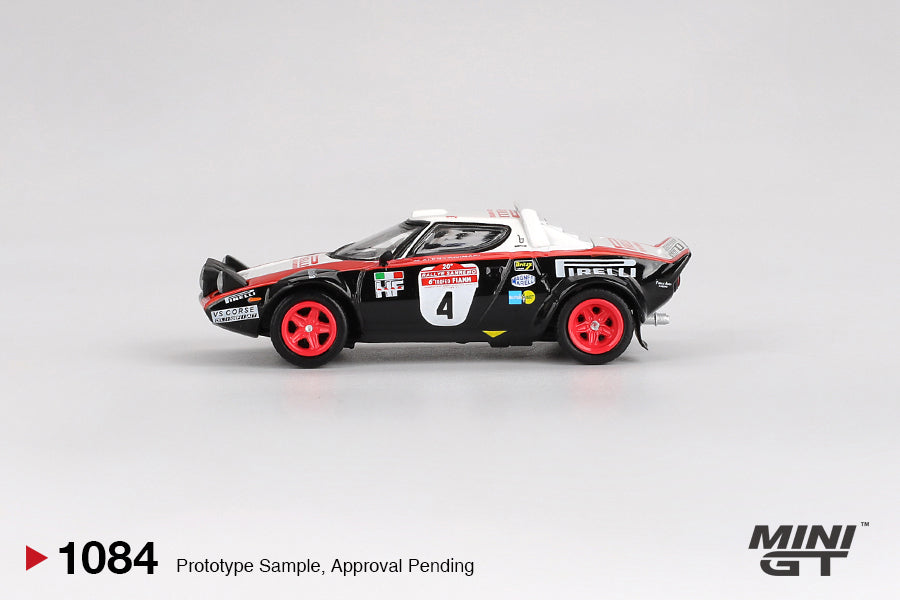 Mini GT MGT01084-L 1:64 - Lancia Stratos HF #4 1978 Rally Sanremo Winner