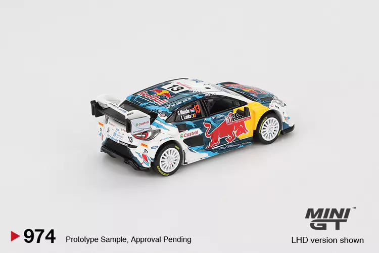 Mini GT MGT00974-L 1:64 - Ford Puma Rally1 #13 - 2024 Rally Monte Carlo - M-Sport Ford WRT
