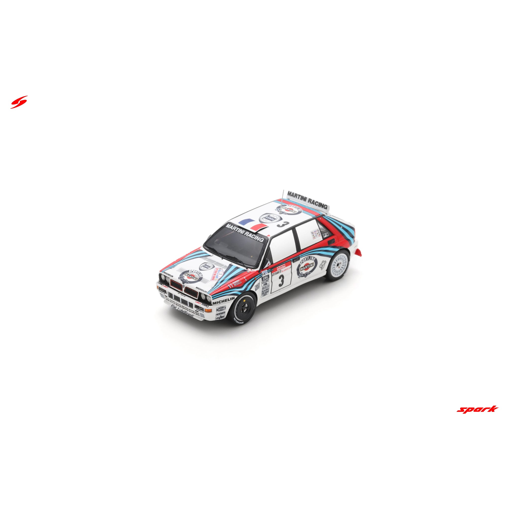 Spark S9017 1:43 - Lancia Delta HF Integrale EVO No.3 Winner Tour