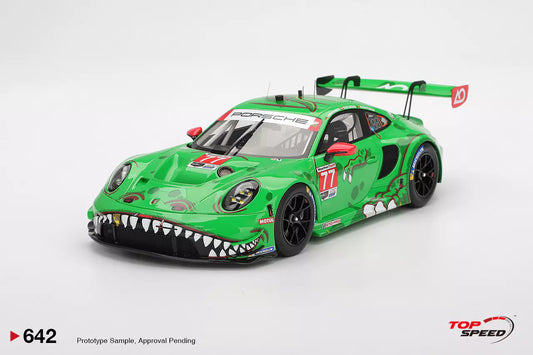 PRECOMMANDE - Top Speed TS0642 1:18 - PORSCHE 911 (992) GT3 R N°77 - AO Racing - Daytona 24H 2025  A. Picariello - K. Bachler - L. Heinrich